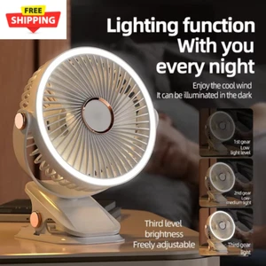 8000Mah Camping Fan Rechargeable Desktop Portable Air Circulator Wireless Ceilin - Picture 1 of 15