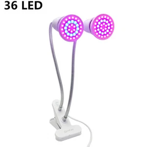 Dual head Flexible Clip Plant Grow Light Bulb LED Lamp Tent indoor Hydro Veg - Picture 1 of 11