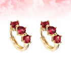  1 Paar Frauen Große Zirkon Ohrringe Einfache Diamant Ohr Ringe Schmuck Geschenk