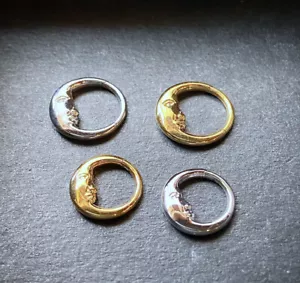 1 Stck. Gesicht des Mondes klappbarer Segmentring 16g Helix Septum Clicker Chirurgenstahl - Bild 1 von 6
