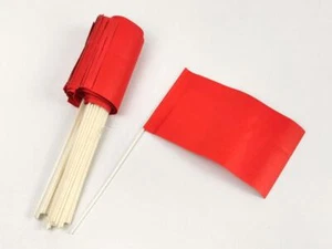 DDR, 45 rote Fähnchen, Länge des Stiel 30cm - Picture 1 of 2