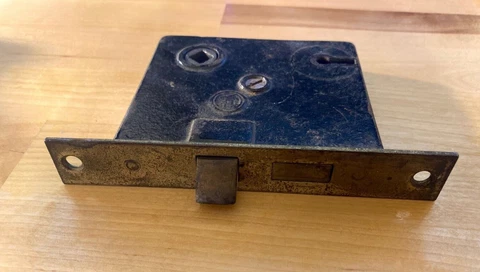 Antique Penn Interior Mortise Lock Door Hardware #2327 Cover