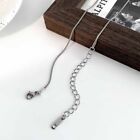 Korean Round Bead Chain Ink Opal Bead Pendant Necklace Clavicle Chain