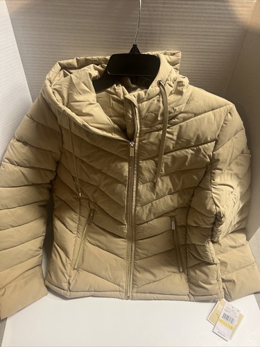 Cappotto da donna Michael Kors M cachi e borsa confezionabile nuovo con etichette MK