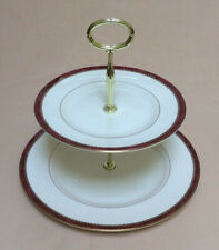 Royal Worcester "Medici" (Ruby) TWO TIER CAKE STAND