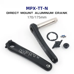 170 175mm Mountain Bike Crank Arm 3 Bolts Crankset with BB73 Bicycle Cranks - Picture 1 of 26