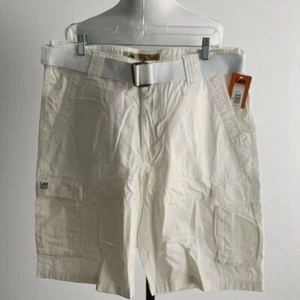 Lee Latzhose Herren klassisch weiß Wyoming Cargo Shorts mit Gürtel Gr. 34 NEU - Bild 1 von 9