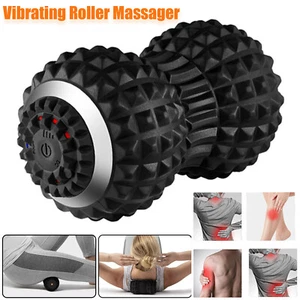 Vibrating Massager Roller 4 Speeds Electric Massage Muscle & Back Pain Recovery - Picture 1 of 17