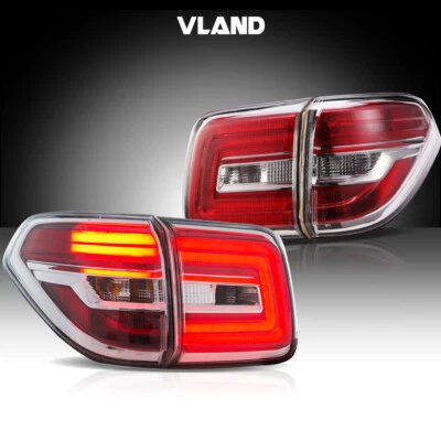 Juego de carcasas traseras LED cromadas para Nissan Armada Y62 Infiniti QX56 2010-2022 Foto 1 de 4
