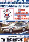DECAL NISSAN 240 RS T.SALONEN R. NEW ZEALAND 1984 4th (12)