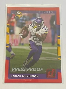 Panini Donruss 2017 prensa roja a prueba paralelo #169 Jerick McKINNON - Imagen 1 de 2