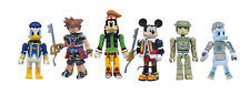 NEW Disney Kingdom Hearts MINIMATES Complete Set MICKEY DONALD GOOFY SORA TRON
