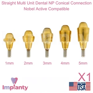Recto Multi Unidad Dental NP Conexión Cónica Compatible con Nobel Active - Imagen 1 de 4