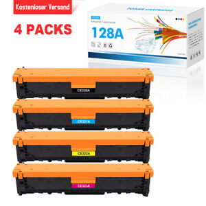 4x Toner compatible with HP LaserJet Pro CE320A 128A CM1415FNW CM1415FN CP1525N