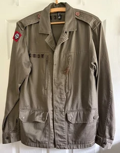 VTG KR3W Coat Jacket Men Medium Military Field Jacket Skateboarding Green - Picture 1 of 13