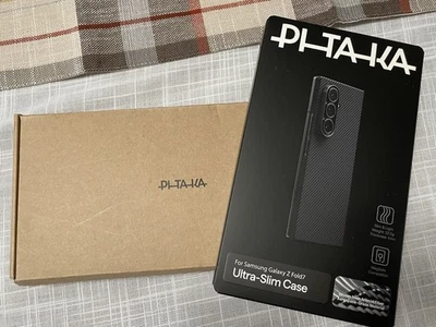 Funda ultradelgada PITAKA Samsung Galaxy Z Fold7 negra/gris Foto 1 de 4