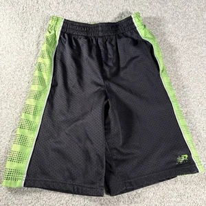 New Balance Youth Grey And Green Athletic Shorts With Pockets Size 8 - Picture 1 of 8