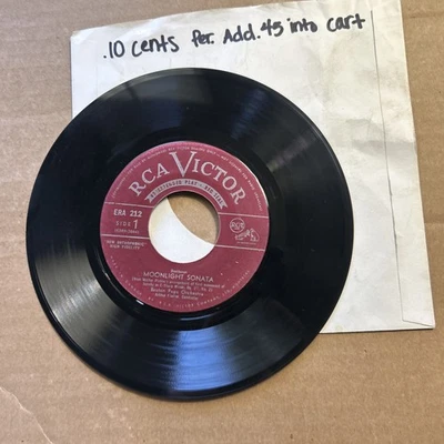 Boston Pops Orchestra Clair De Lune/Moonlight Sonata Rca Victor Ep Red Seal 45 Foto 1 de 3