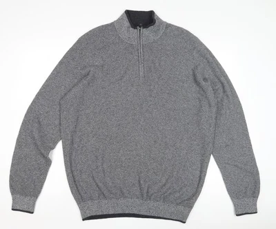 Sudadera con cremallera gris 2XL 1/4 Kensington Eastside para hombre Foto 1 de 4