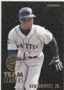 KEN GRIFFEY JR. & RANDY JOHNSON Dual INSERT $$ CARD 1995 Fleer Team Leaders M's! - Picture 1 of 2