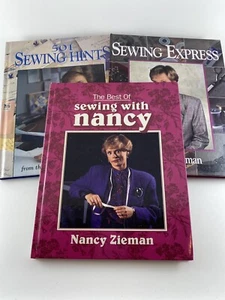 Nancy Zieman Three Sewing with Nancy Books Vintage in Excellent Used Condition - Picture 1 of 12