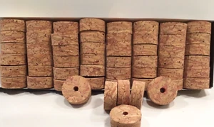 Cork Rings 12 River Series Burl Red 1 1/4" x 1/2" x 1/4" Hole - Picture 1 of 2