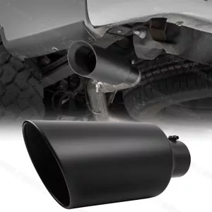 4" Inlet to 8" Exhaust Tip Stainless Steel Muffler Tip For Ford F150 F-250 F-350 - Picture 1 of 12