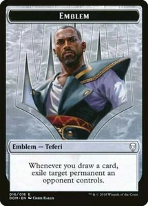 Magic The Gathering MTG TEFERI, HERO OF DOMINARIA EMBLEM Dominaria NM Near Mint - Picture 1 of 1