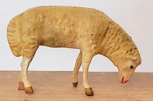 Antique GERMANY Putz STICK LEG Sheep NATIVITY STABLE Toy COMPOSITION #3 - Picture 1 of 17