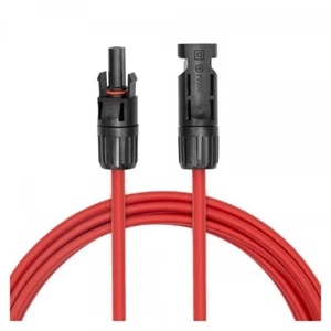 Cavo solare 6 mm2 rosso 10m con connettori per pannelli solari fotovoltaici - Foto 1 di 5
