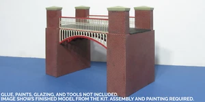 OO gauge Iron and brick bridge B 00-23 - Picture 1 of 1