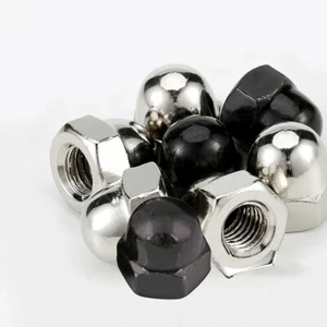 Dome Nuts Hex Domed Nuts To Fit Metric Bolts Steel M3 M4 M5 M6 M8 M10 M12 - Picture 1 of 4