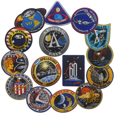 60 NASA APOLLO 1 7 8 9 10 11 12 13 14 15 16 17 Mission Hook Patch Set Badge - Image 1 of 4
