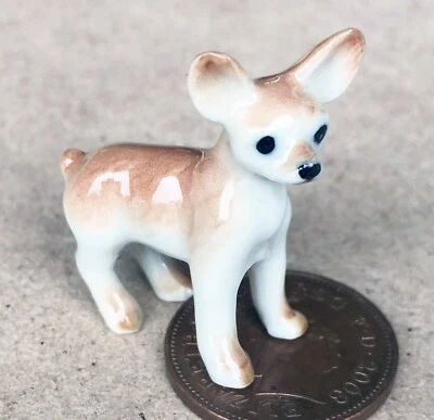 Puppenhaus Chihuahua Keramik Welpe Hund Haustier Ornament Maßstab 1:12 KD15 tumdee