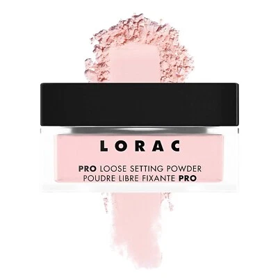 LORAC Soft Rose Pink Pro Loose Setting Finishing Powder .83 OZ  Minimize Pores - Image 1 of 4
