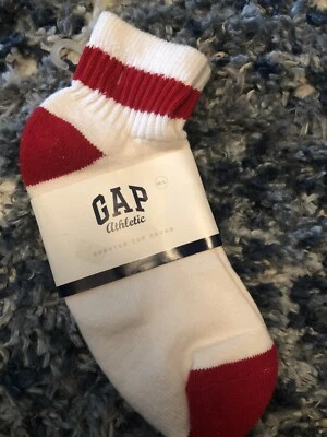 GAP Athletic Quarter Top Suela Acolchada Calcetines Talla M/L Zapato Talla 8-12 Hecho en EE. UU. Foto 1 de 2