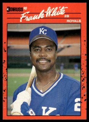 1990 Donruss #262 Frank White Kansas City Royals - Image 1 of 2