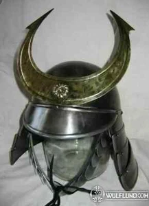 Helmet Medieval Knight Replica SAMURAI HELMET 18GA With Liner Samurai Larp - Picture 1 of 4