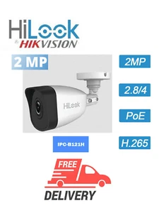 HiLook by Hikvision IPC-B121H 2 MP Fixed Bullet Network Camera NEW - Picture 1 of 1