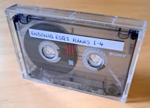 VINTAGE USED CASSETTE TAPE ENSONIQ ESQ-1 SYNTHESIZER DATA - Picture 1 of 1