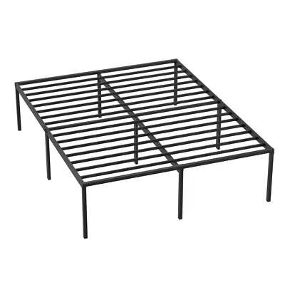 Metal Platform Bed Frame 18 Inch High Mattress Foundation No Box Spring Needed - Image 1 of 4