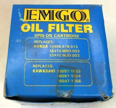 Filtro de óleo giratório preto substituição para Honda 15410-MBO-003 e Kawasaki - Imagem 1 de 4