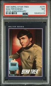 Star Trek 25Th Anniversary 1991 Impel #275 Walter Koenig Chekov PSA 7 - Picture 1 of 2