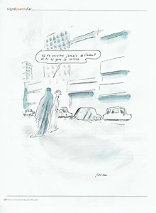 Publicité Advertising 520  2016   Dessin signé Joann Sfar où tu as garé voiture - Picture 1 of 1
