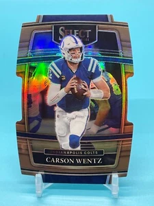 Carson Wentz 2021 Panini Select Copper Concourse Level / 199 Die Cut Prizm #16 - Picture 1 of 3