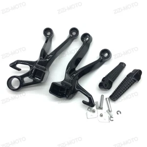 Black Rear Passenger Foot Pegs Bracket Fit For Suzuki GSXR1000 2003-2004 K3 - Bild 1 von 5
