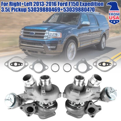 Left+Right Turbo PAIR.For Ford F150 F-150 V6 3.5L 2013-2016 Gas Turbocharger US Foto 1 de 4