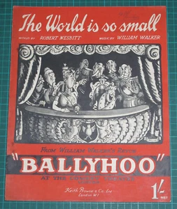 Ballyhoo - The World Is So Small - Robert Nesbitt & William Walker - 1932 Prowse - Picture 1 of 5