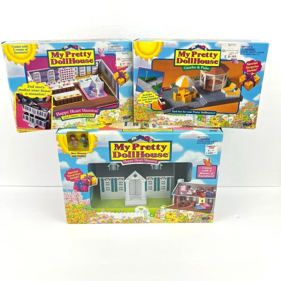 Juego de adición y patio Galoob My Pretty Dollhouse Happy Heart Mansion 2nd Story Foto 1 de 4