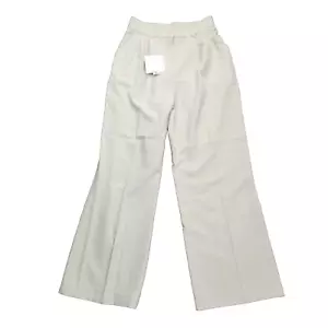 Decivi Women Loose Pleated Front Long Pants Wide Leg Trousers Solid Ivory Medium - Picture 1 of 10